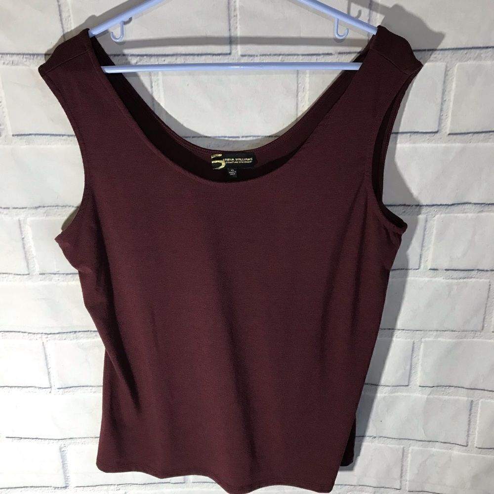 Serena Williams Signature Statement Sleeveless Maroon Shirt Tank 
Top XL